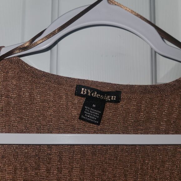 By Design Womens Open Soft Cardigan Sweater Pink Rose Gold Size M - Picture 3 of 6